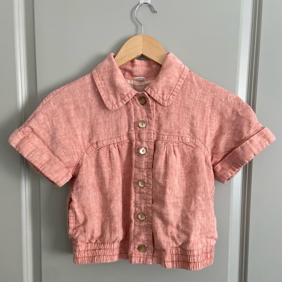 Crop Top Button Down Size S - Picture 4 of 6